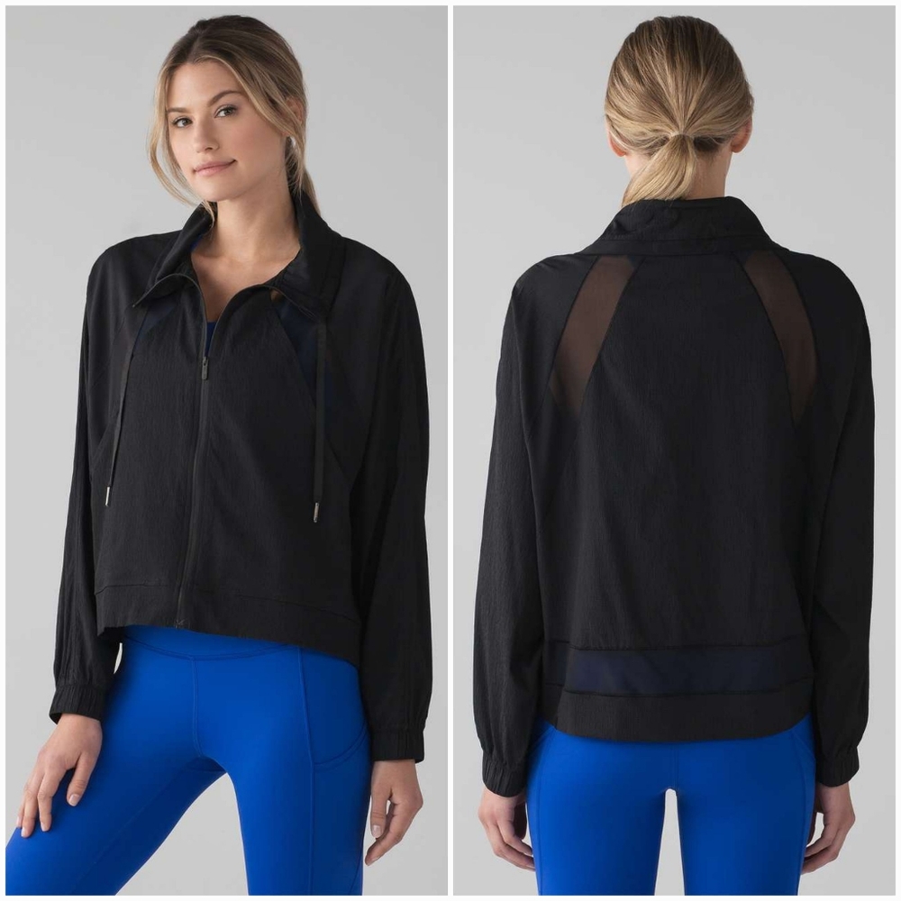 Lululemon In Depth Black Cropped Jacket